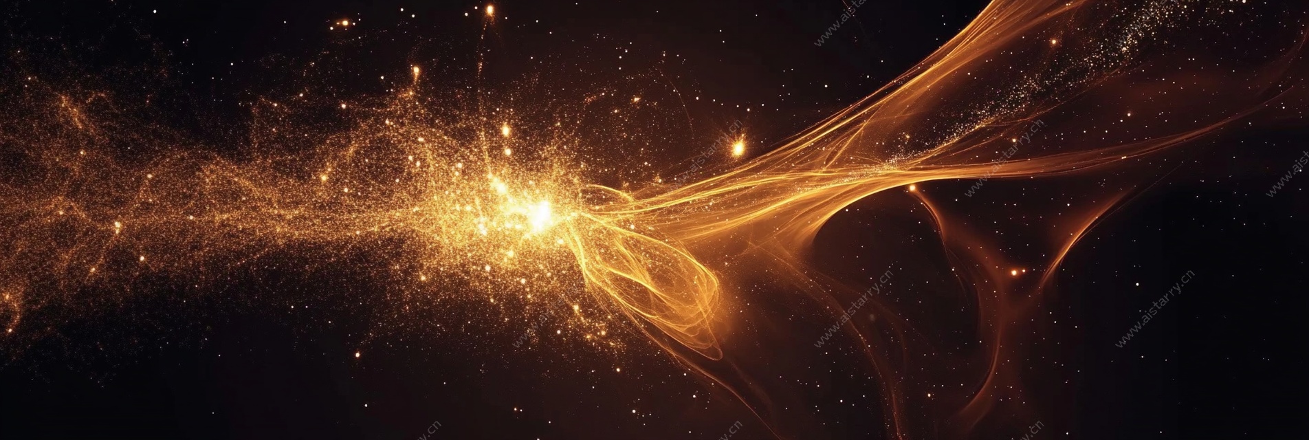 金色流光特效背景图