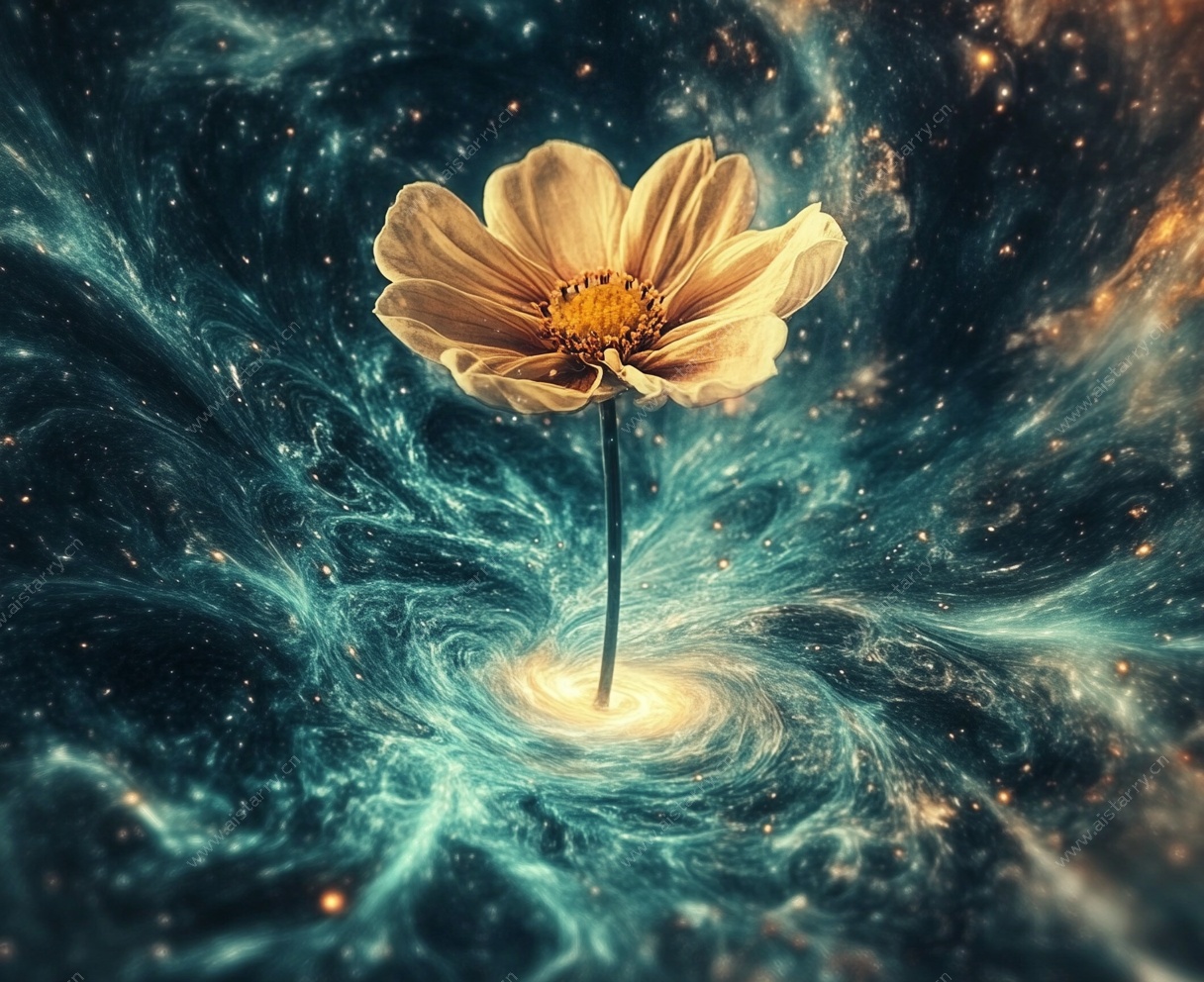 宇宙中的奇幻花朵