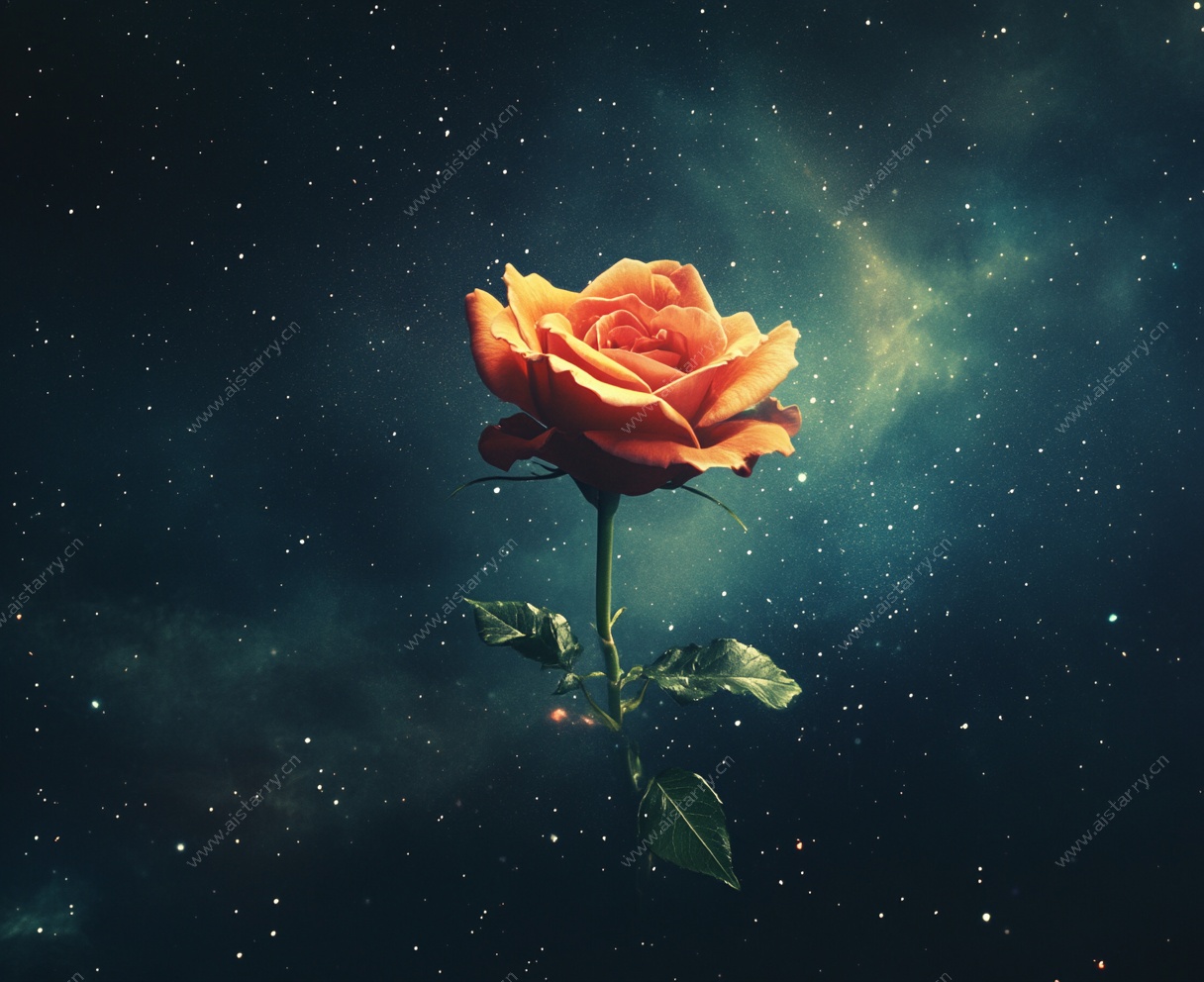 宇宙中的孤艳玫瑰