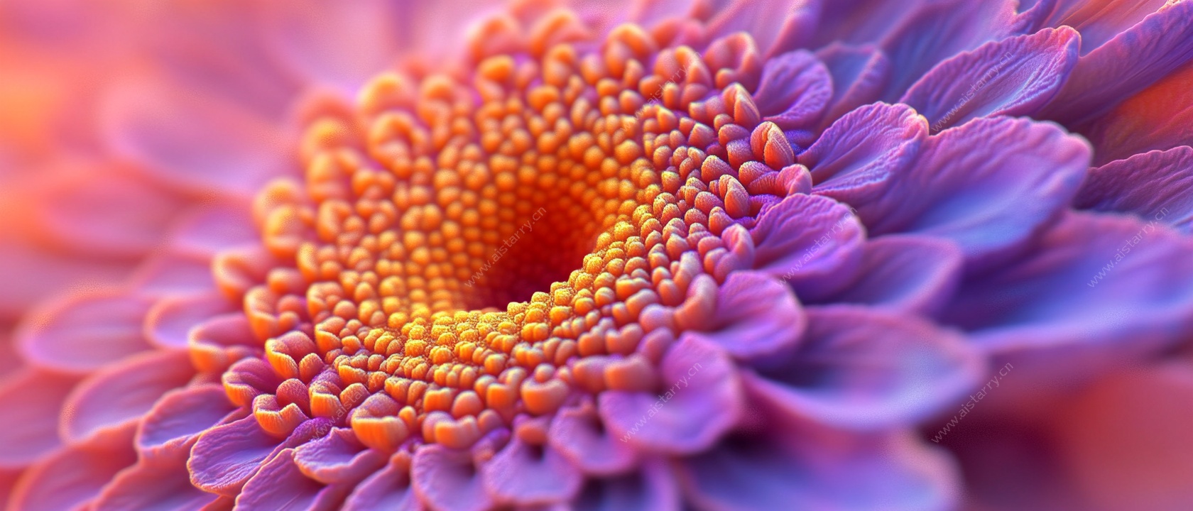 绚丽非洲菊特写