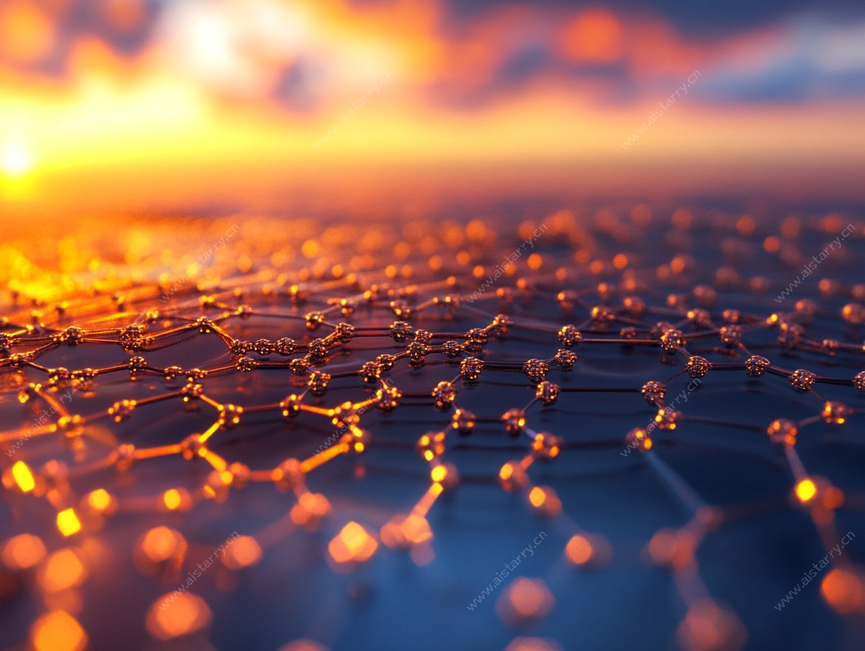 夕阳下的纳米结构景观