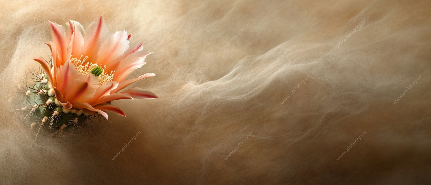 梦幻仙人掌花绽放瞬间