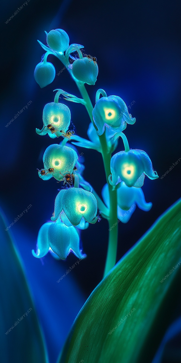 梦幻蓝铃花特写