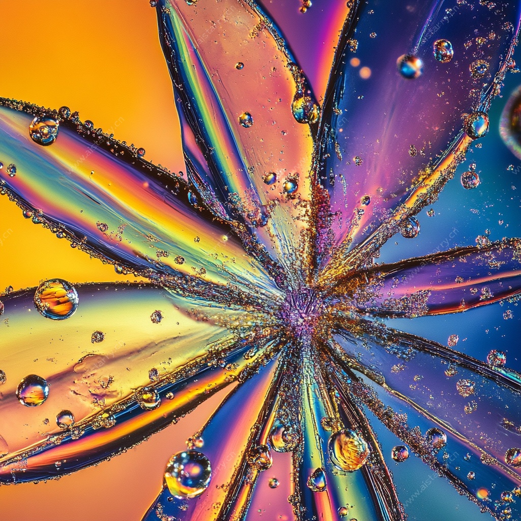 梦幻多彩晶体微观世界