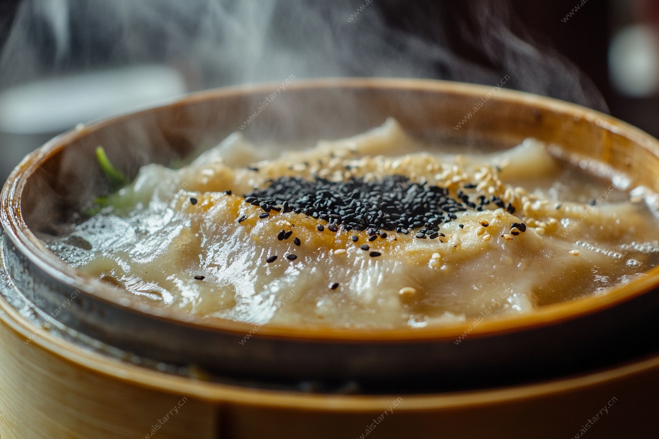 热气腾腾的美味蒸饺