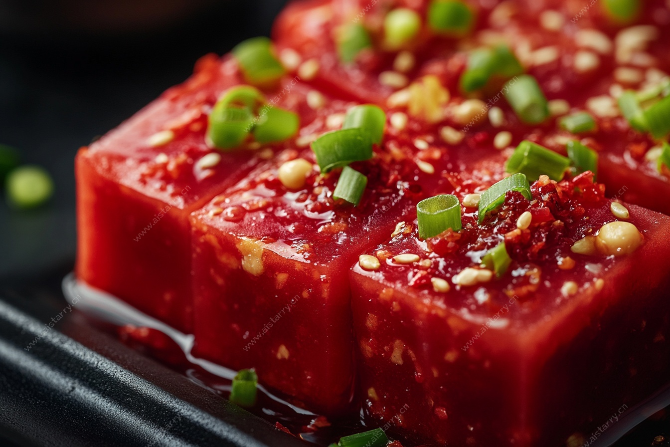 香辣豆腐块 色泽诱人