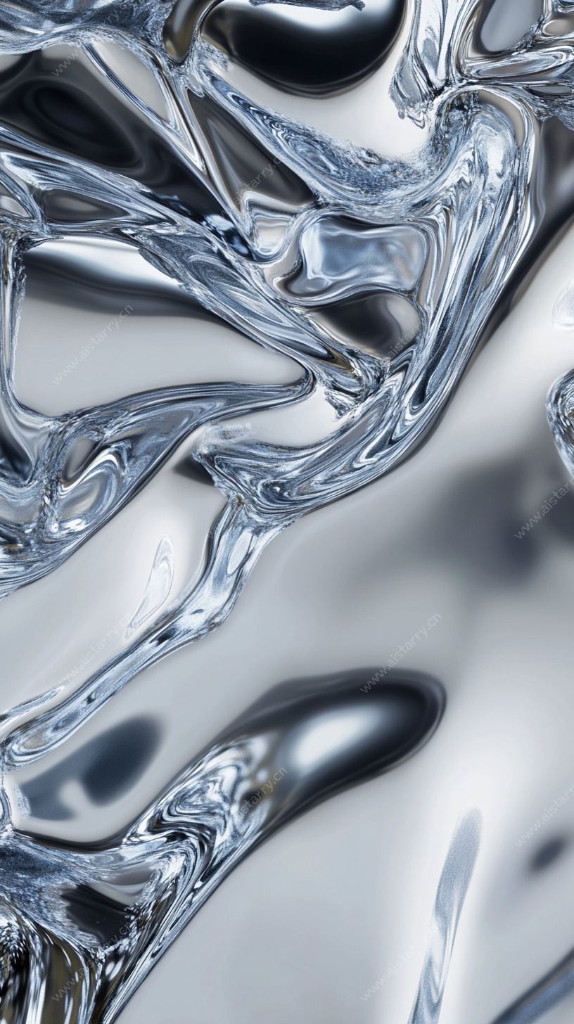 液态金属质感抽象纹理图