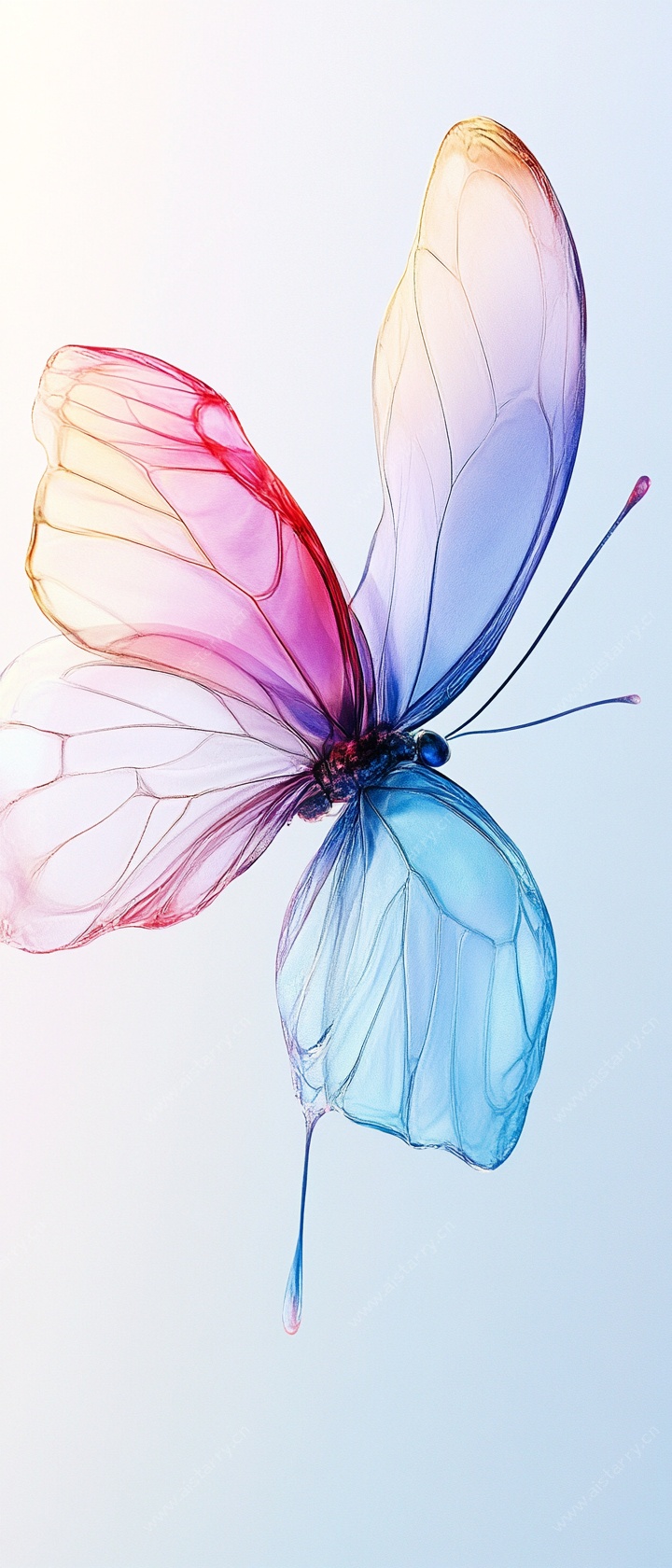 梦幻炫彩蝴蝶插画