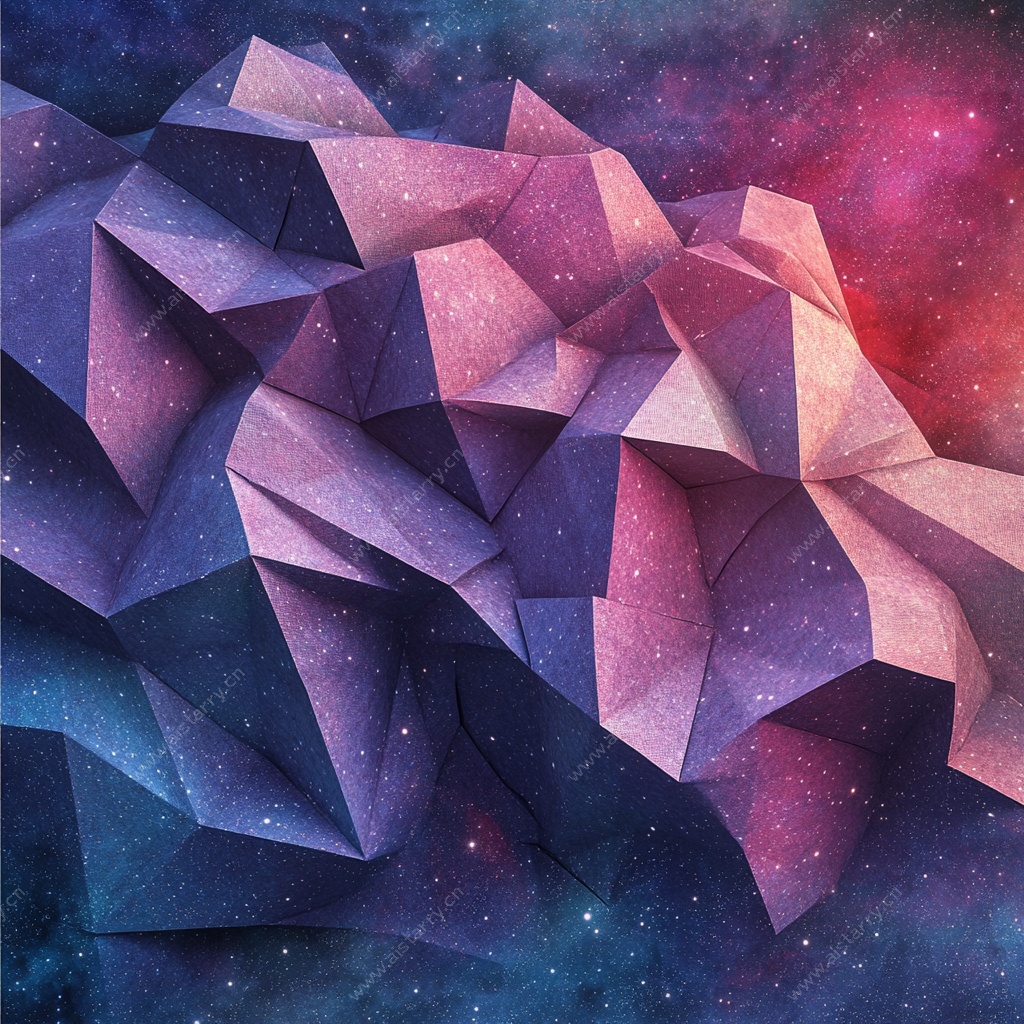 梦幻星空多边形几何图案