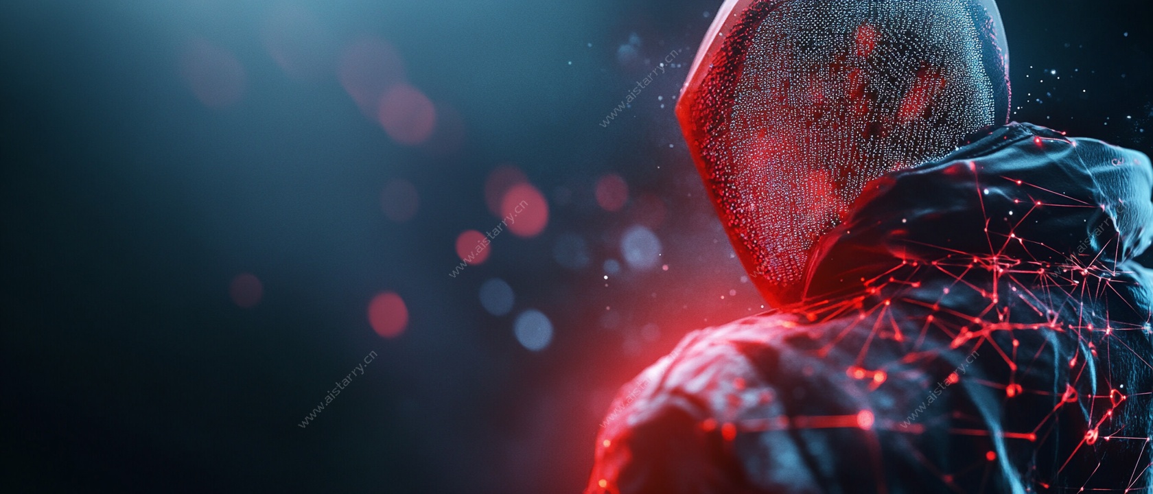 未来神秘黑客背影