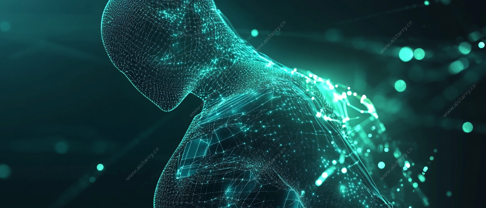 科技感数字人体形象图