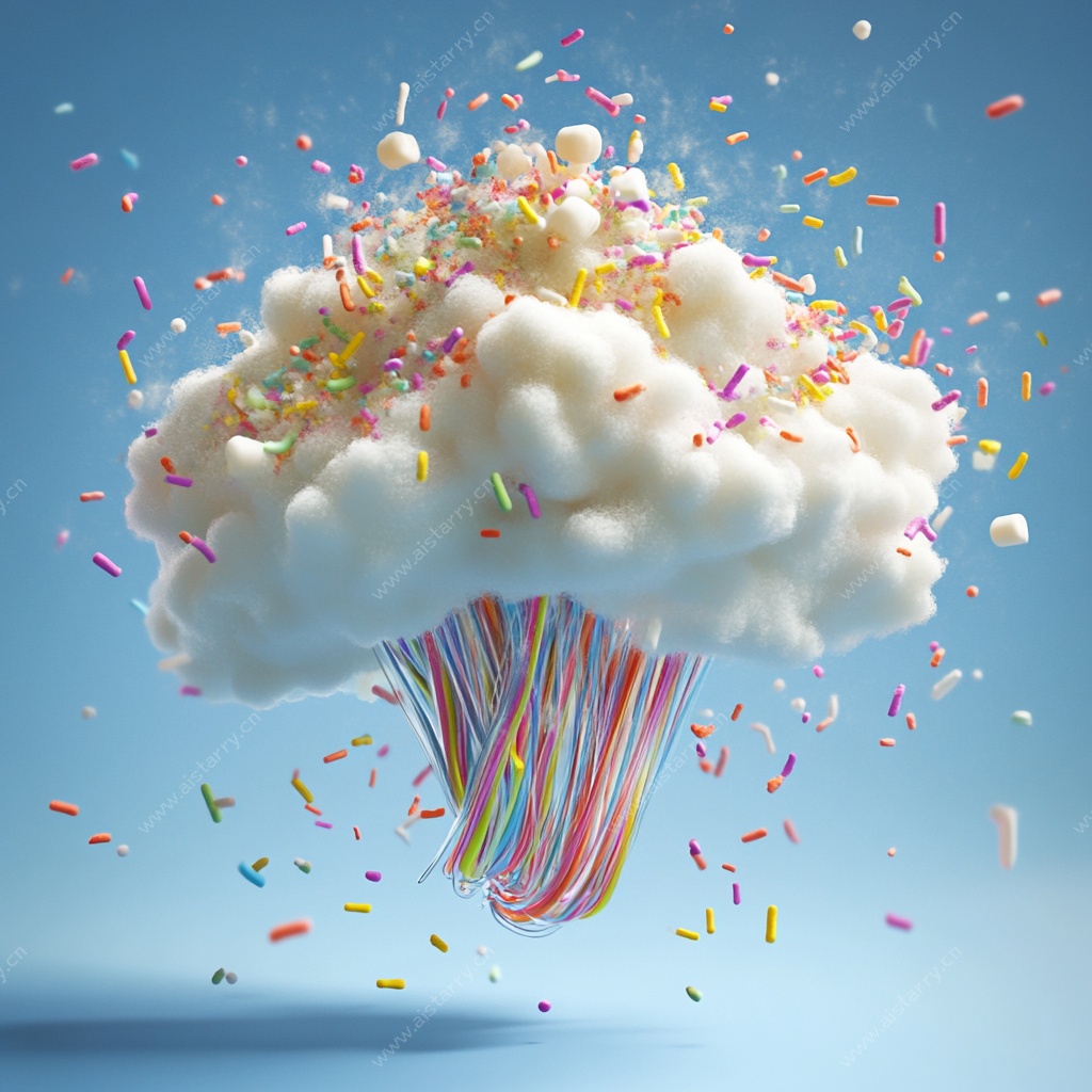 梦幻云朵糖果雨特效图