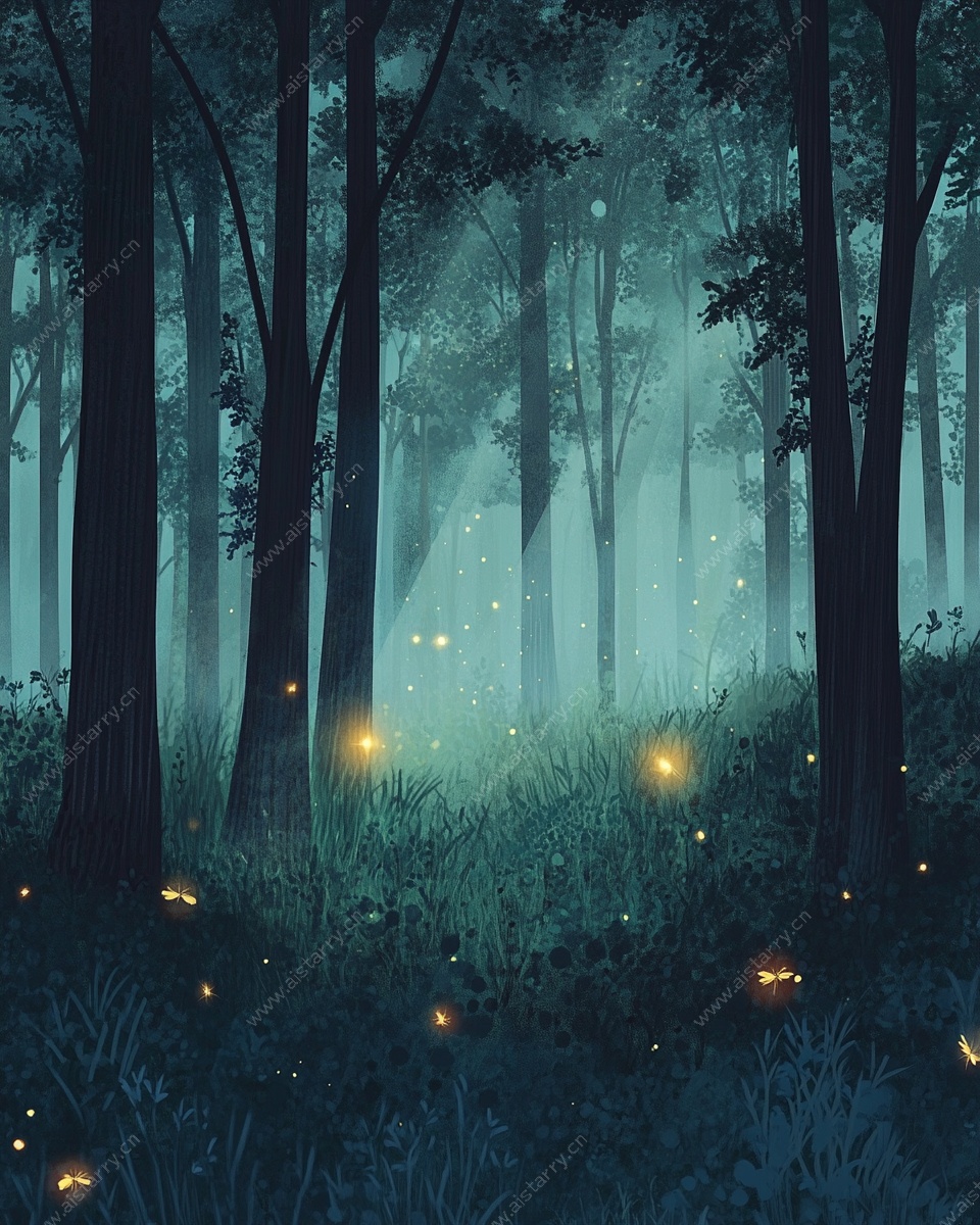 梦幻森林萤火夜