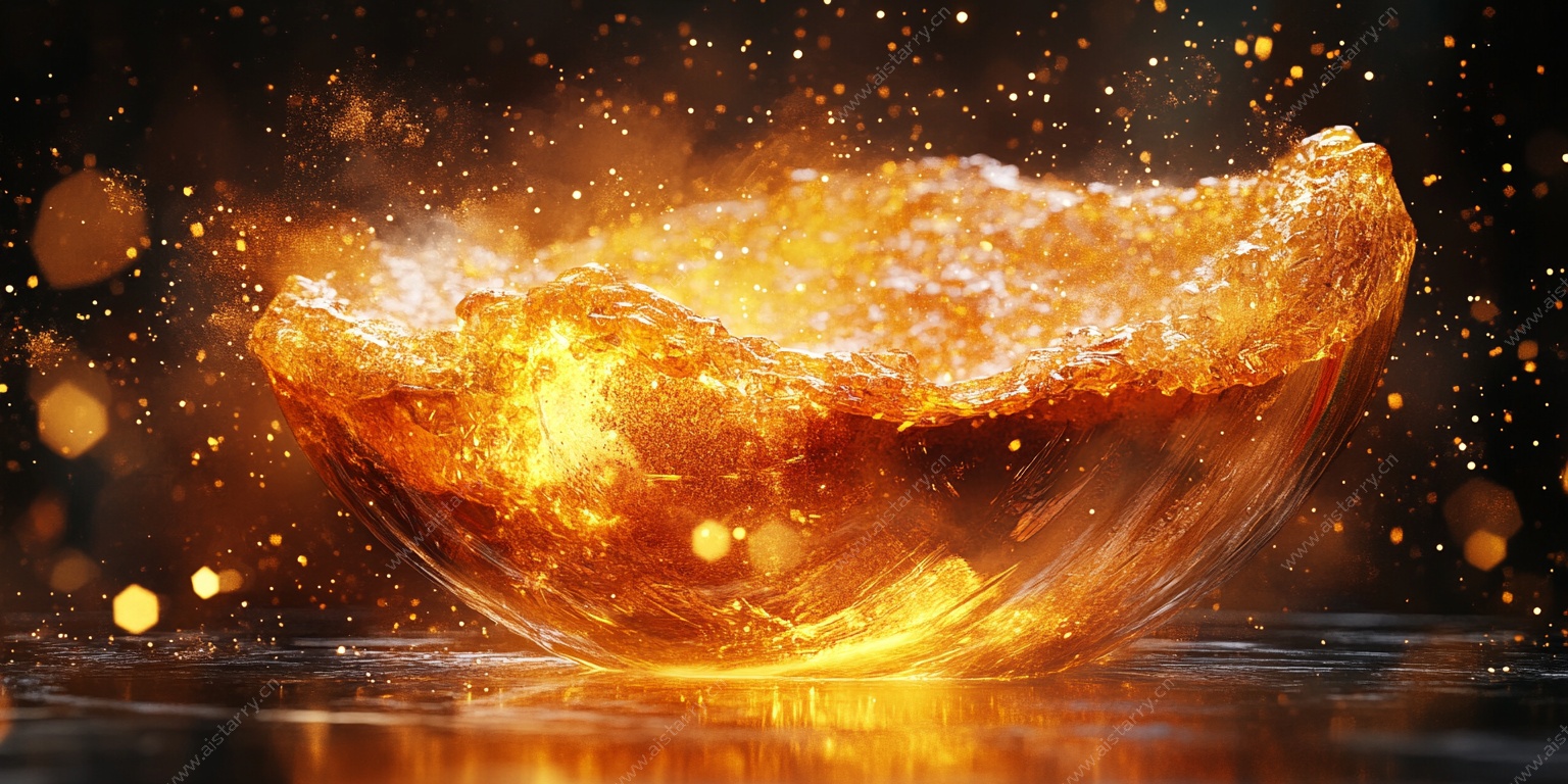 燃烧的金色神秘物体