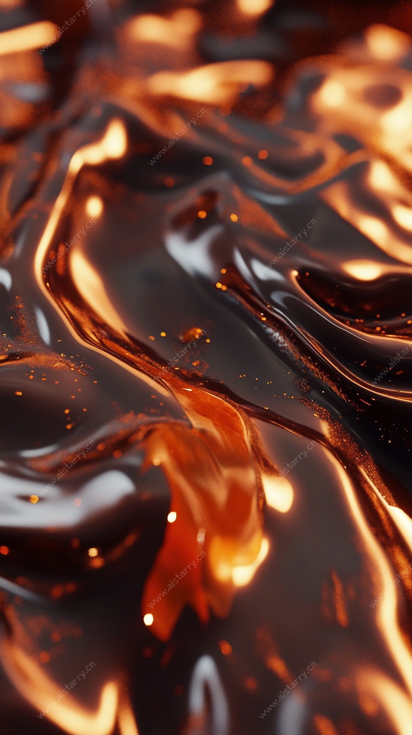 流动焦糖质感图