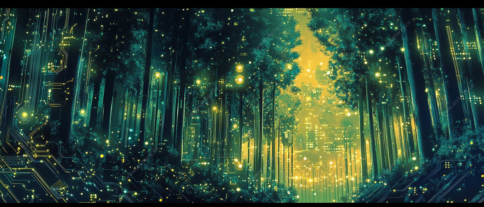 梦幻科技森林奇幻景观