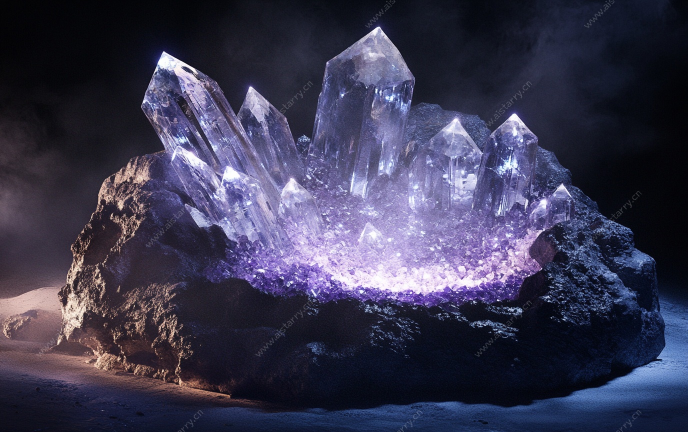 梦幻紫晶簇 神秘能量感