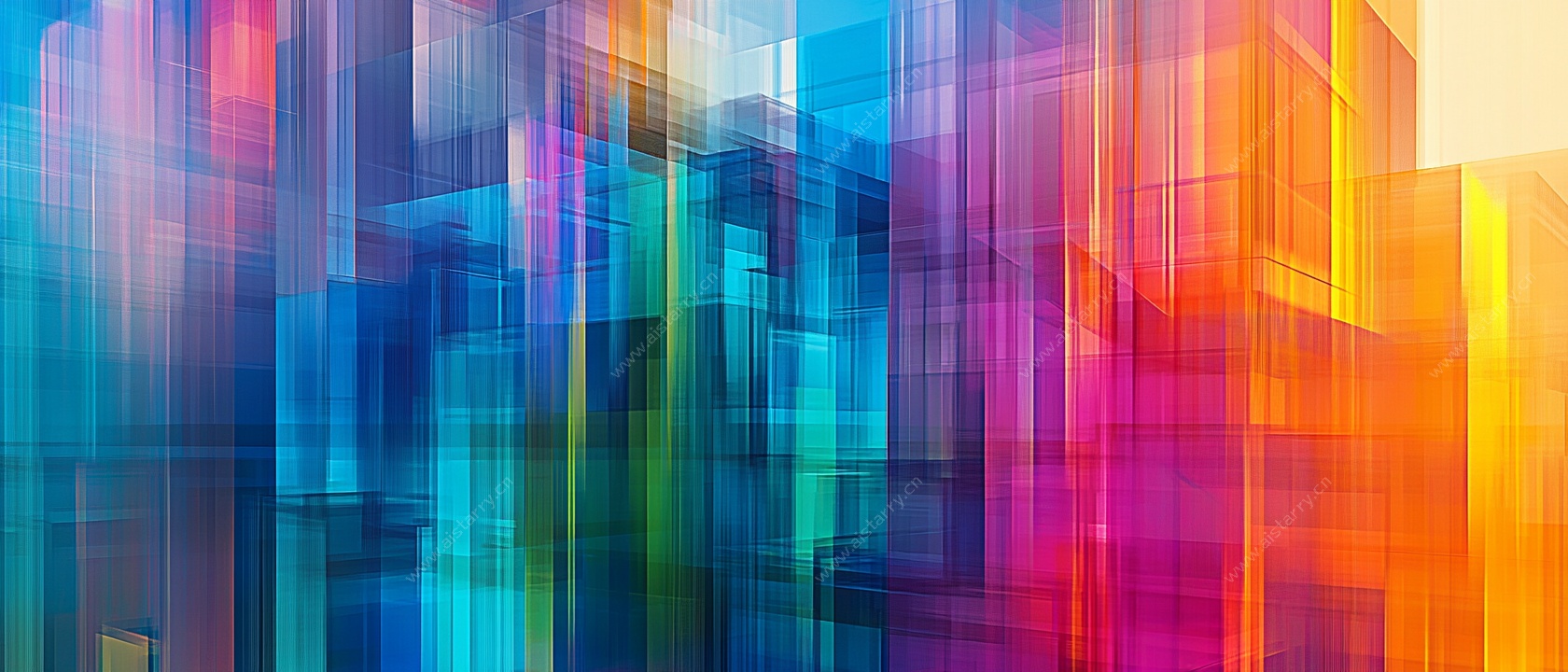 炫彩几何抽象背景图