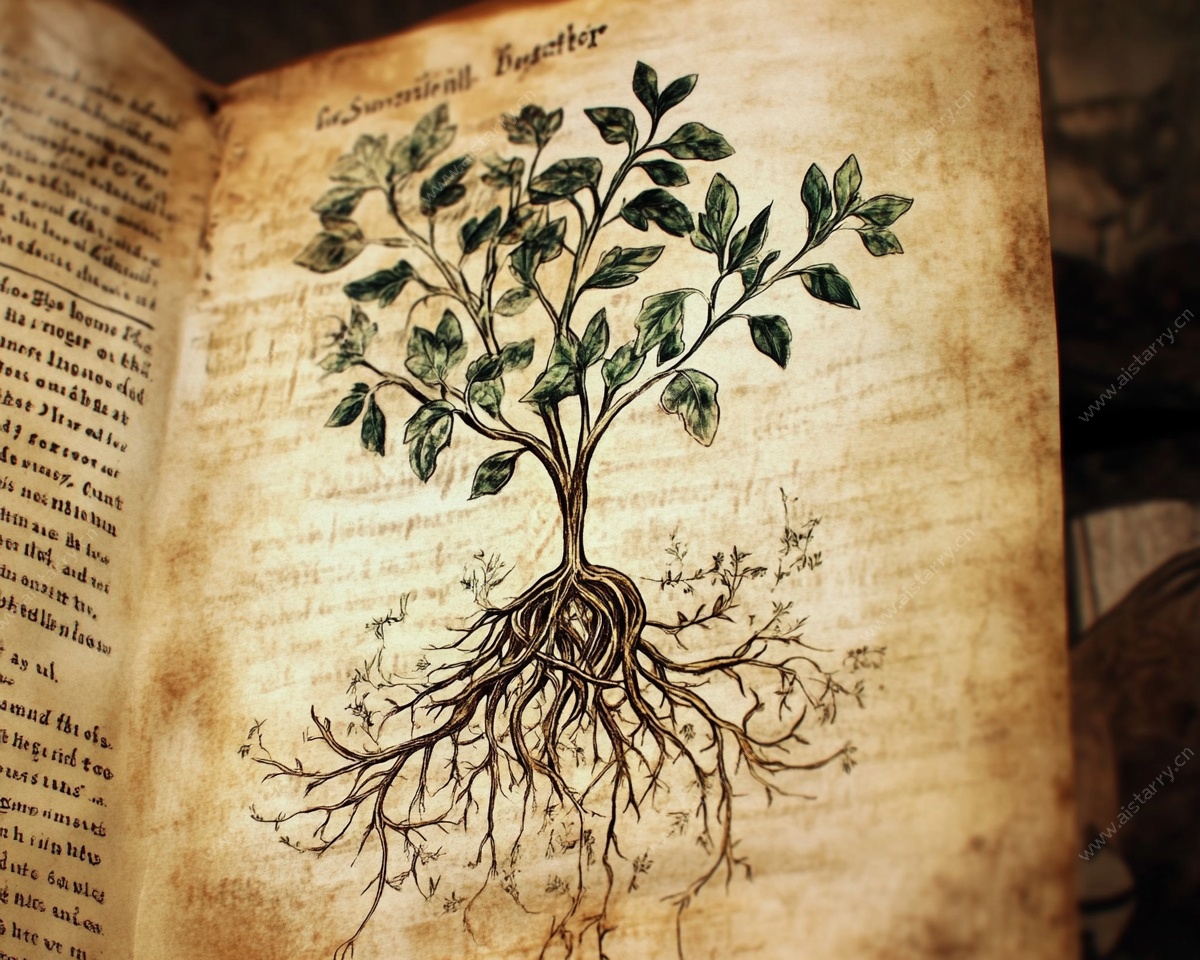 古籍中的植物手绘插图