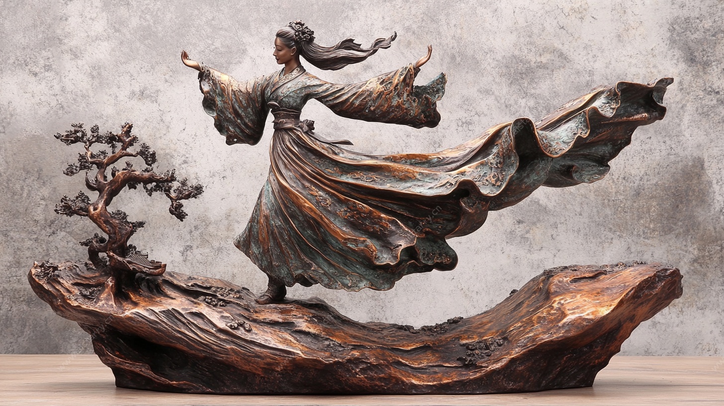 古风仙女雕塑摆件