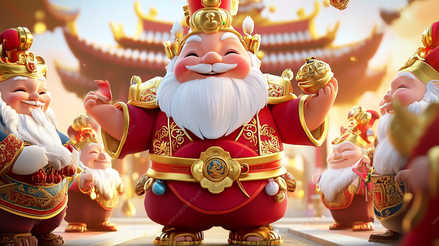 喜庆财神动画形象