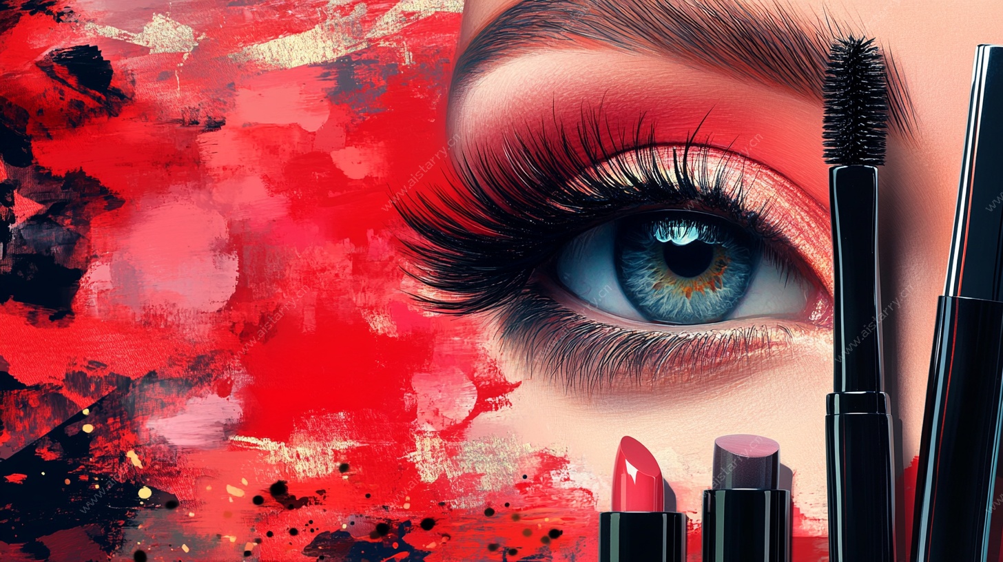 美妆艺术之眼与彩妆展示