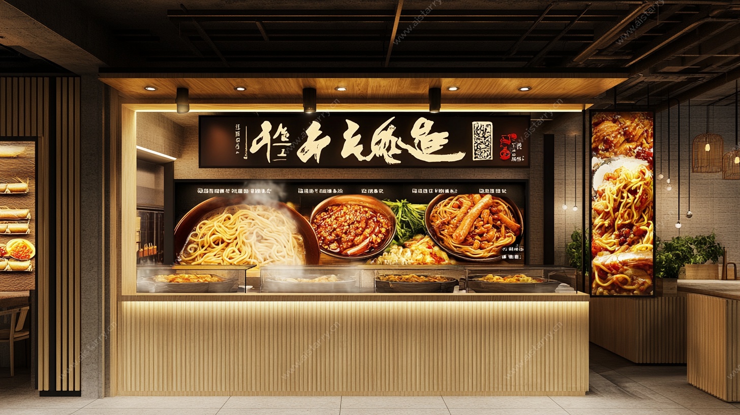 牛肉面馆店内展示