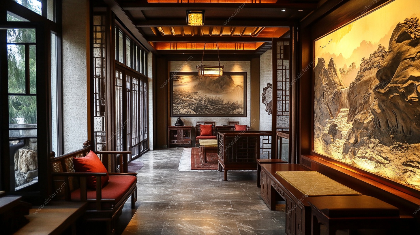 中式雅致客厅室内景观