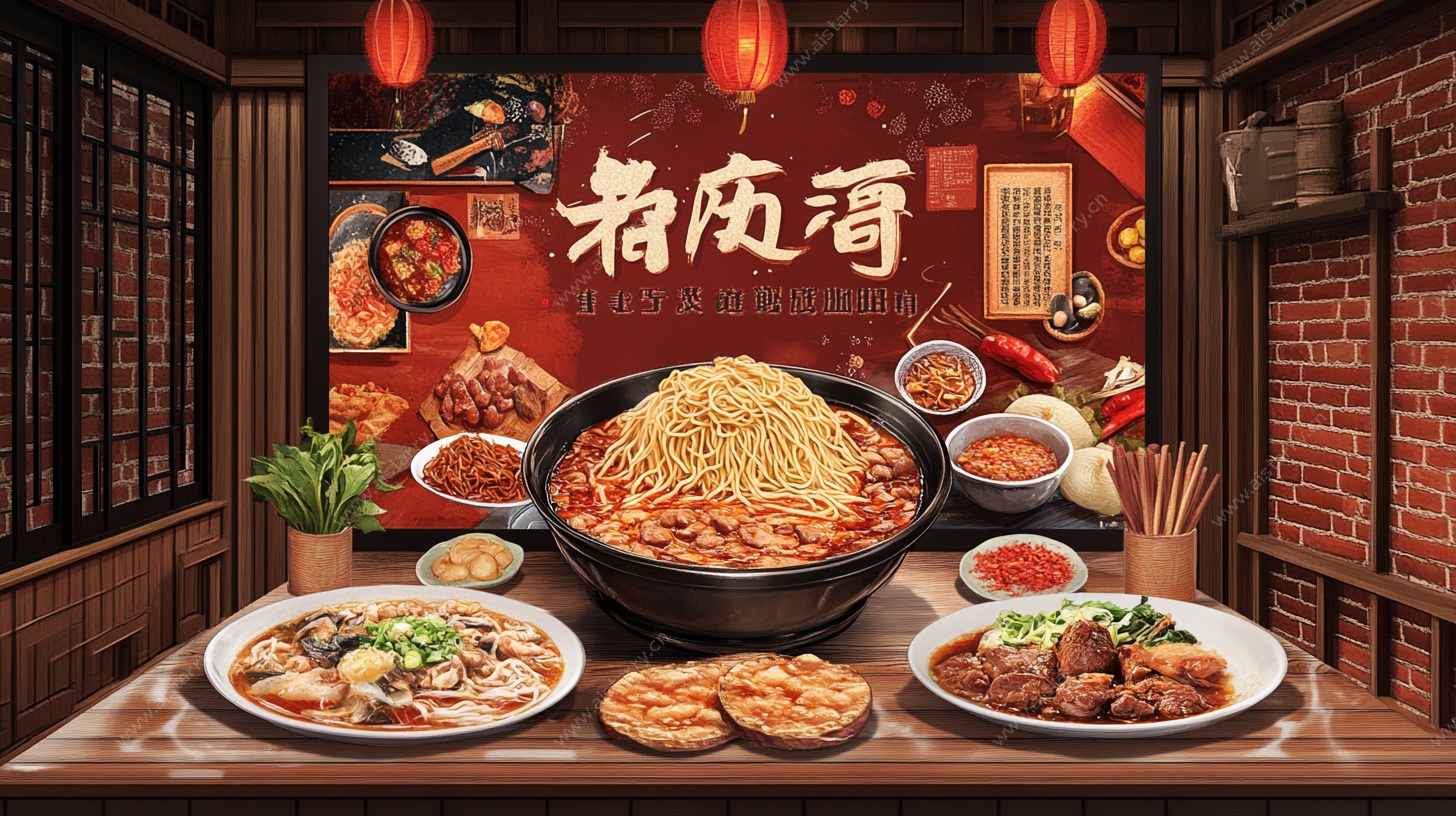 麻辣香锅美食场景展示