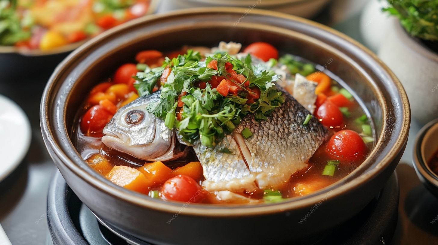 砂煲鲜鱼煲 营养又美味