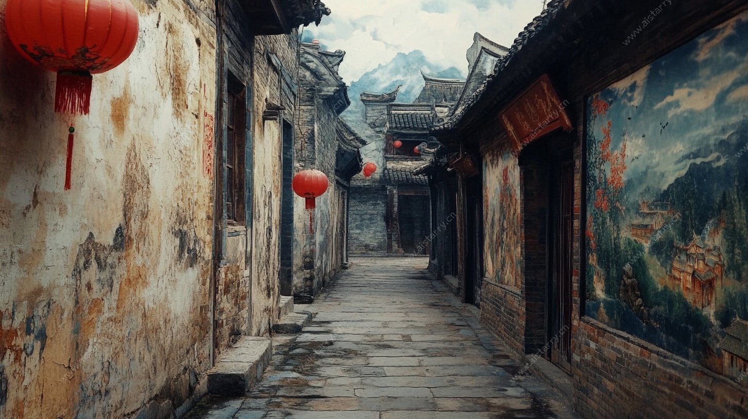 古巷红灯笼 岁月静好处