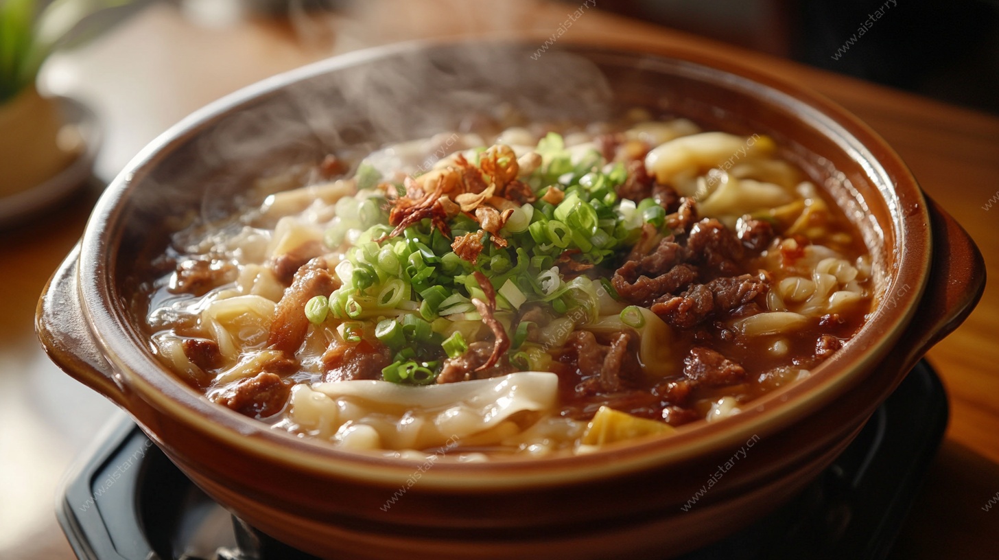 热气腾腾牛肉砂锅