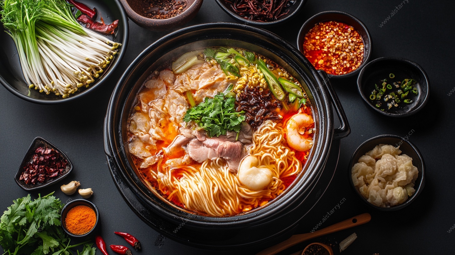 美味丰盛的特色火锅料理