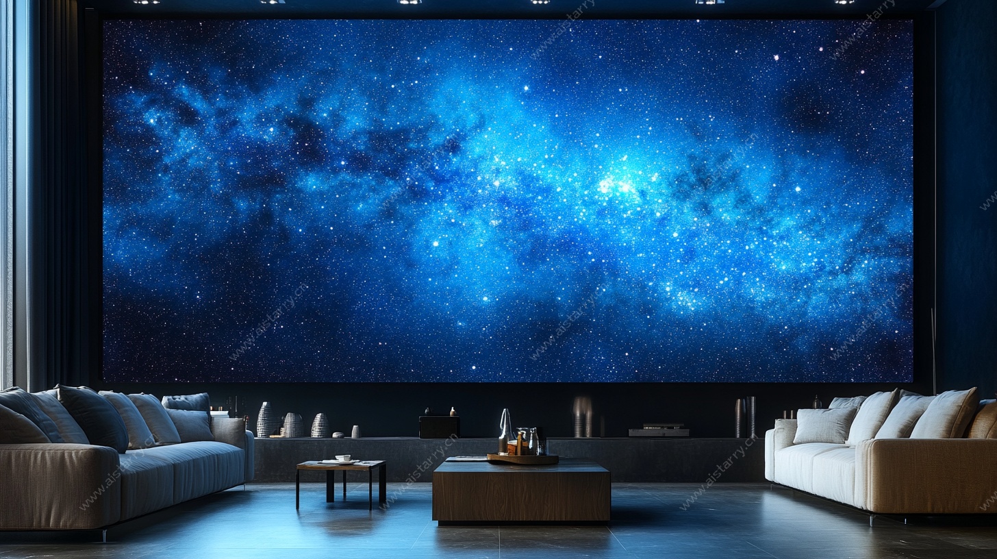 星空主题客厅墙面装饰