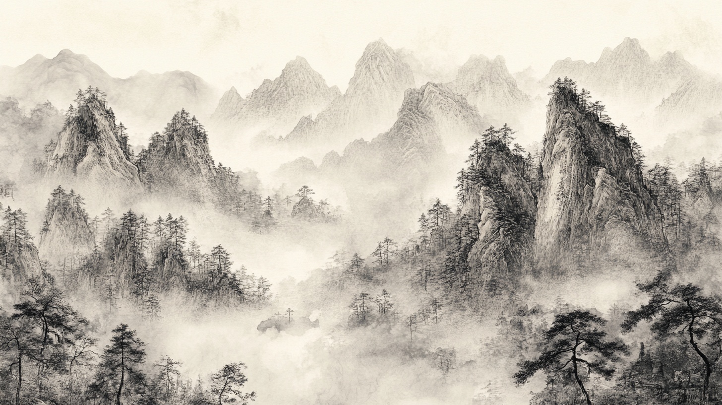 水墨山水意境图