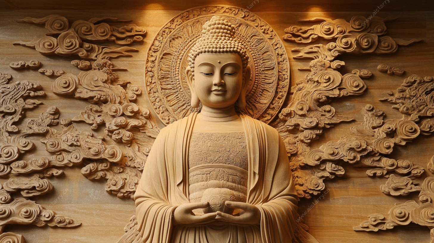 庄严佛像 中式雕刻艺术
