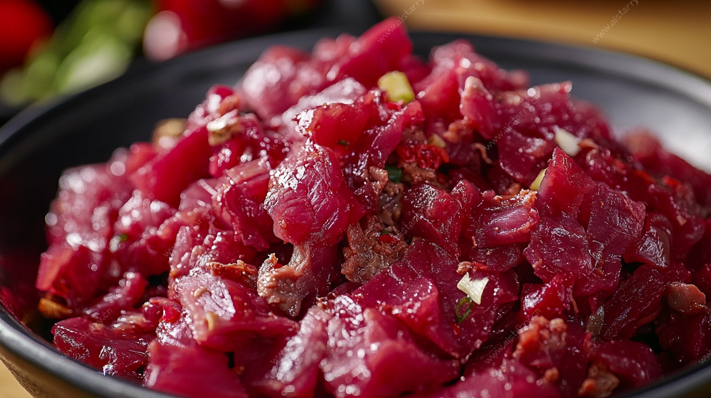 新鲜金枪鱼肉粒