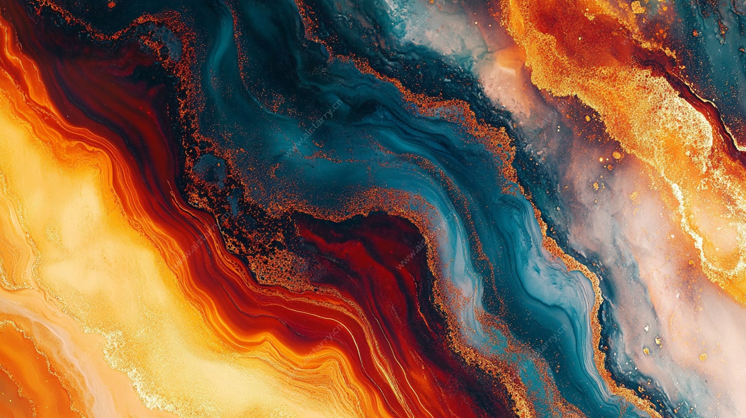 梦幻流体艺术纹理背景图