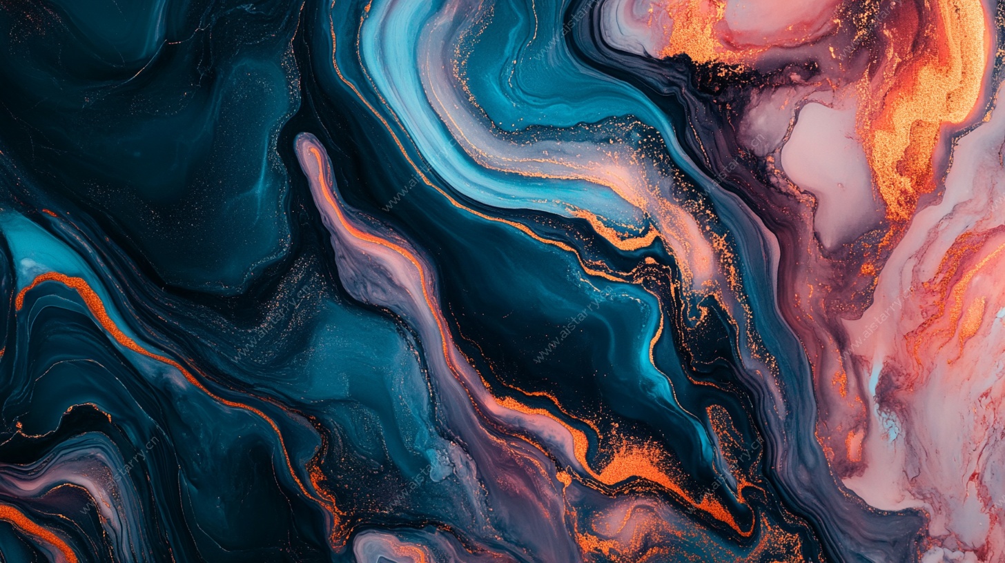 流动炫彩抽象艺术纹理