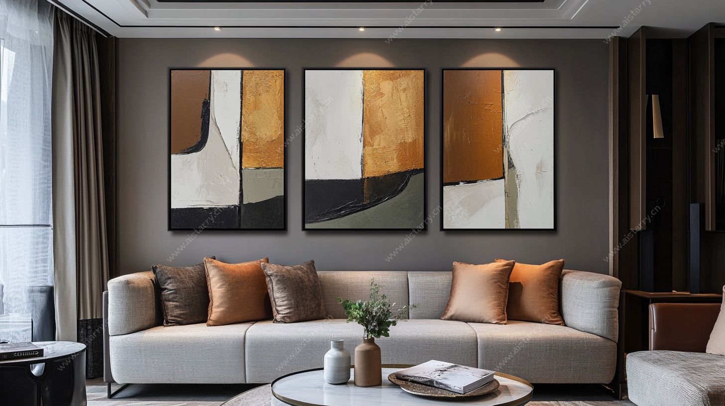 现代简约风客厅装饰一角