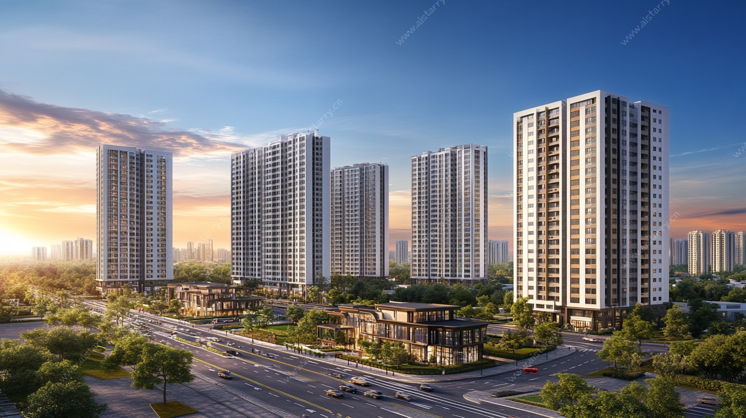 现代城市高层住宅景观