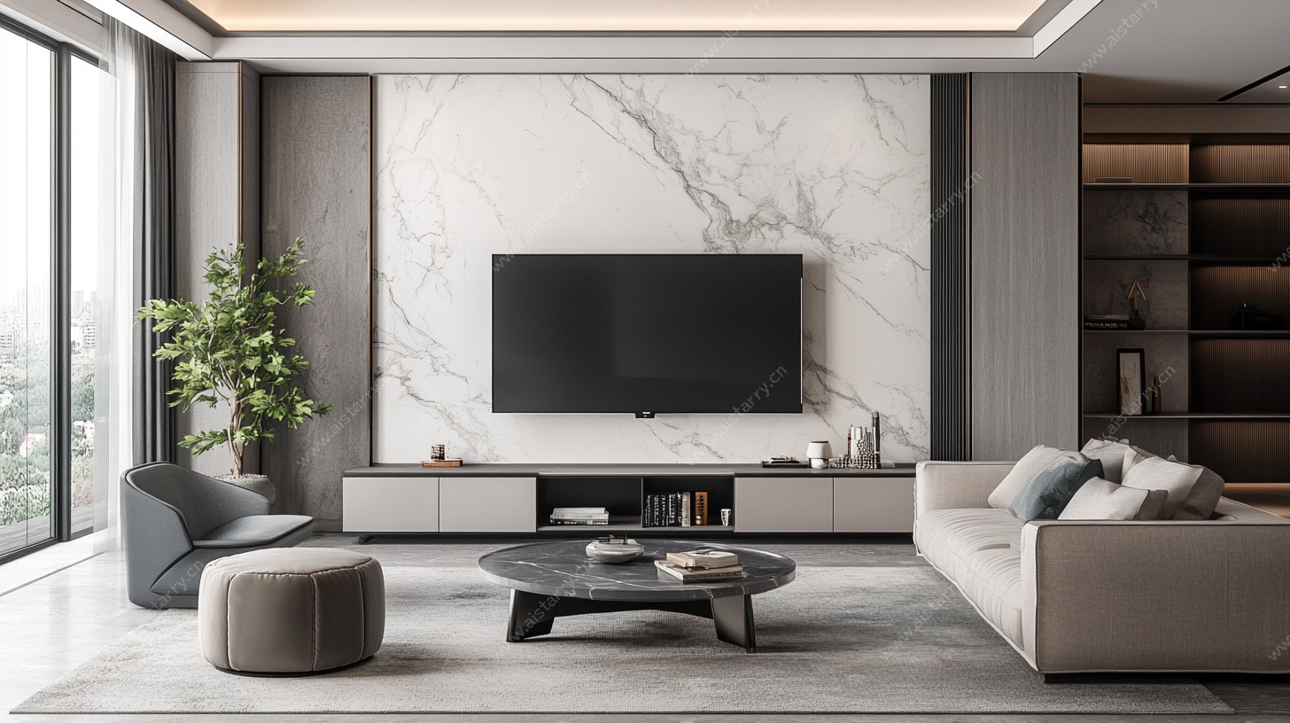 现代简约风客厅室内设计