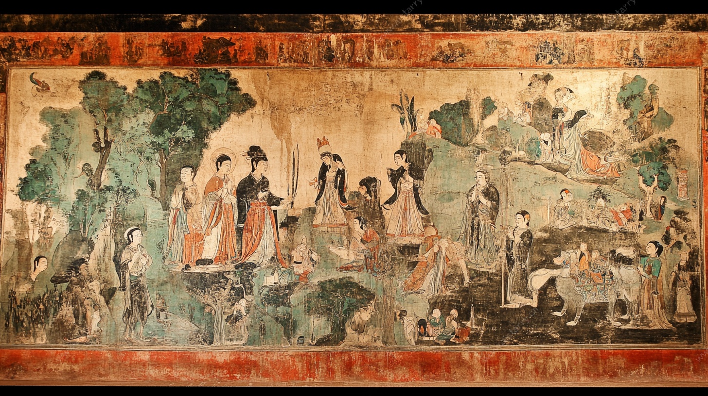 古代人物壁画场景