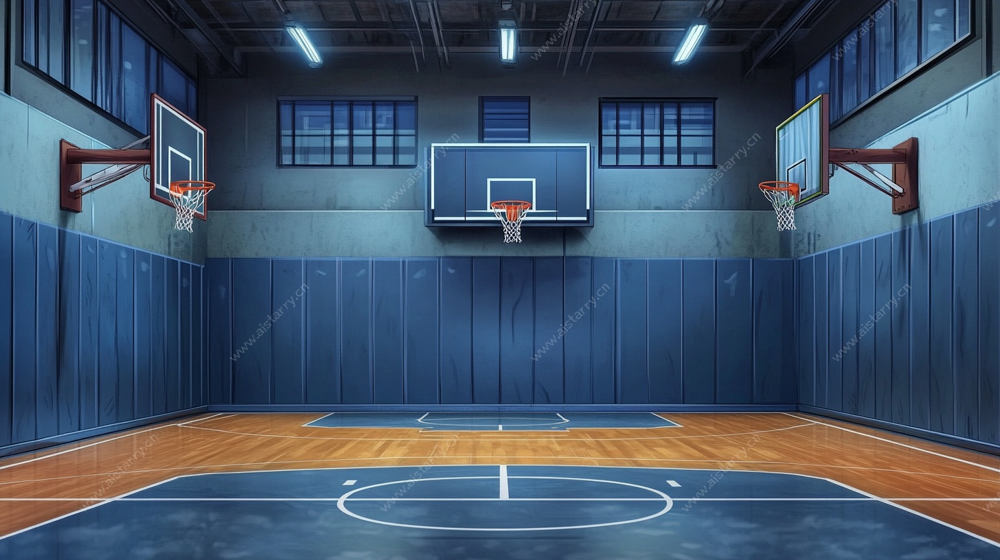 室内篮球场场景图