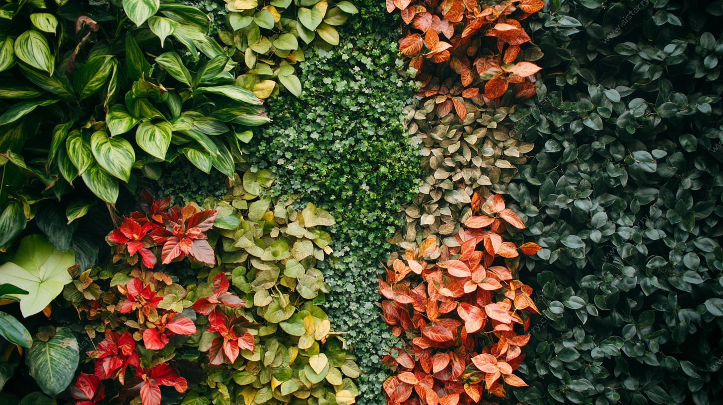 多彩植物墙