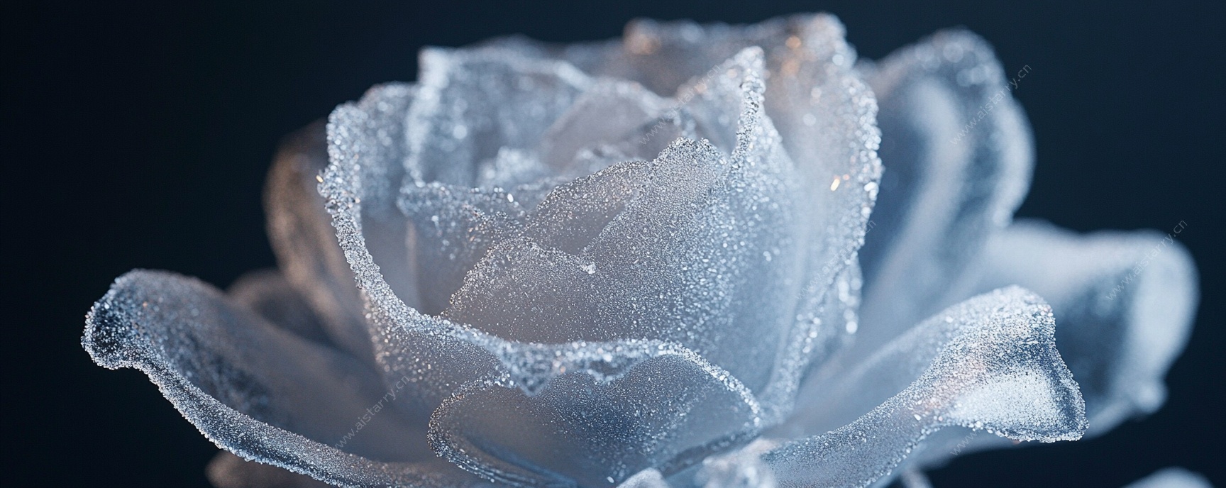 冰晶玫瑰特写