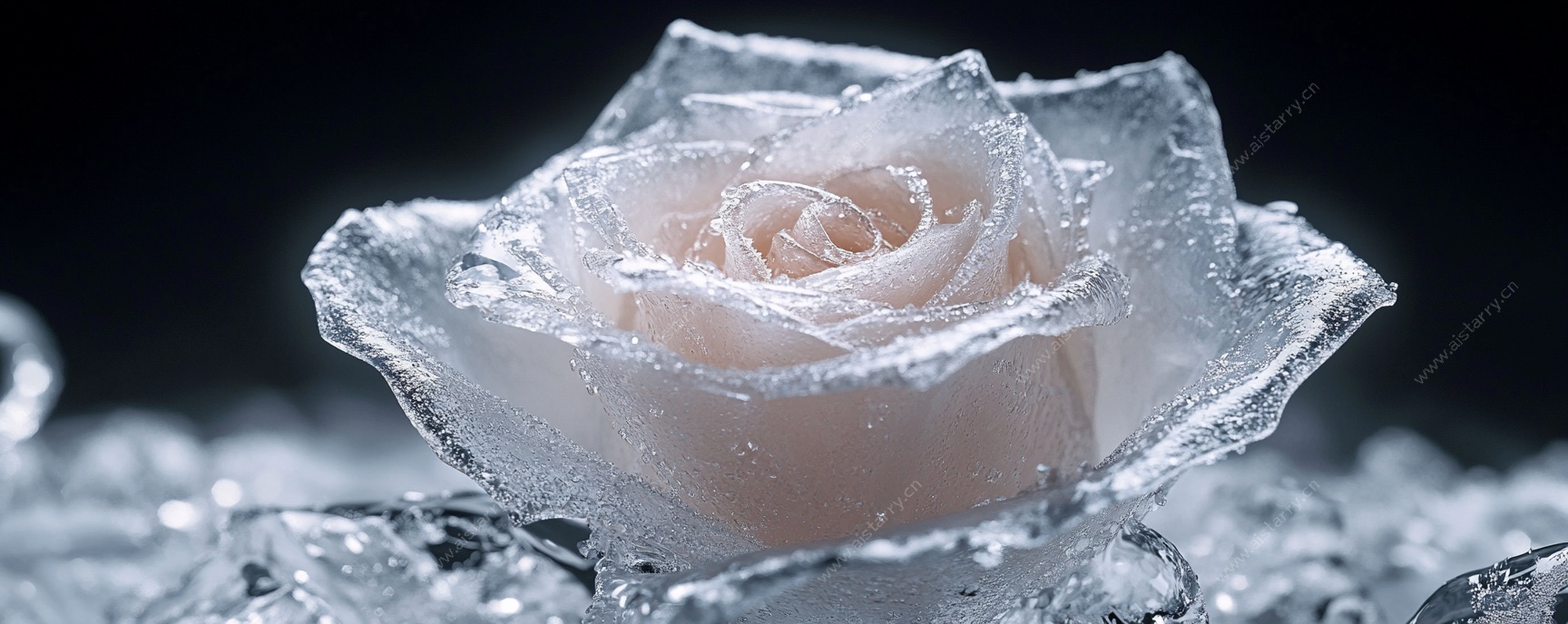 冰封玫瑰梦幻特写