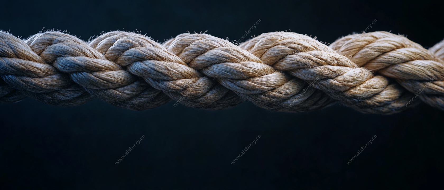 粗麻绳特写