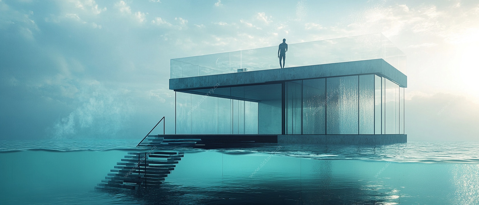 海上悬浮屋 孤独的守望者