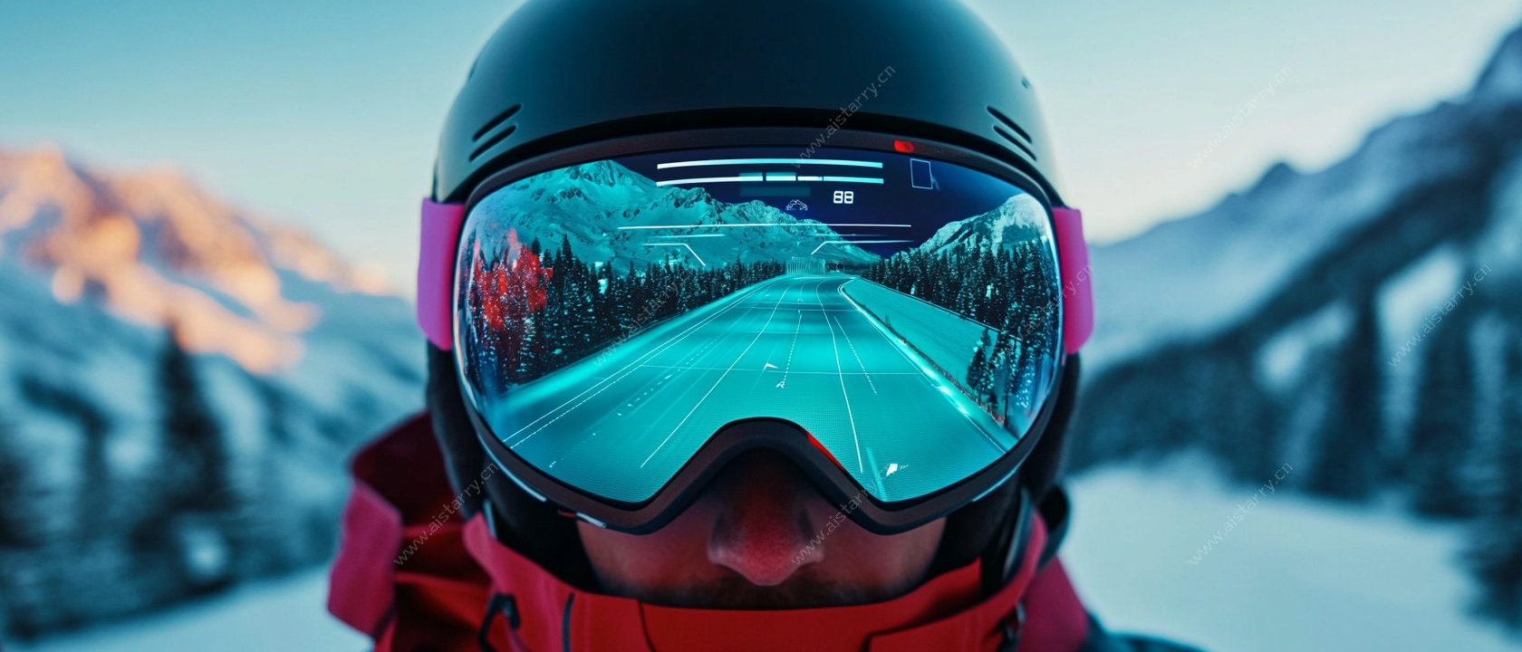 滑雪者眼中的雪山美景